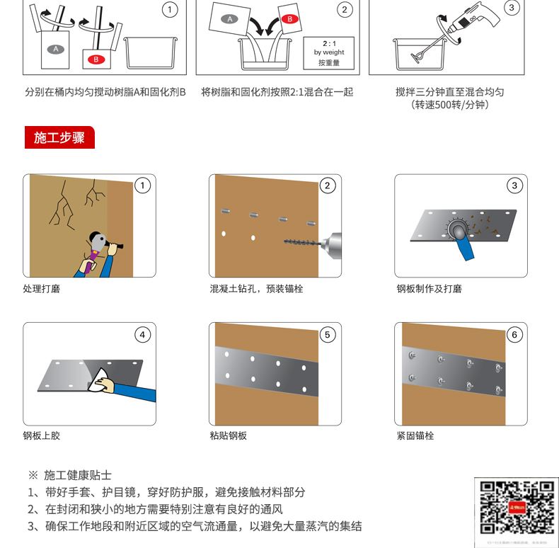 包钢新蔡粘钢加固施工过程